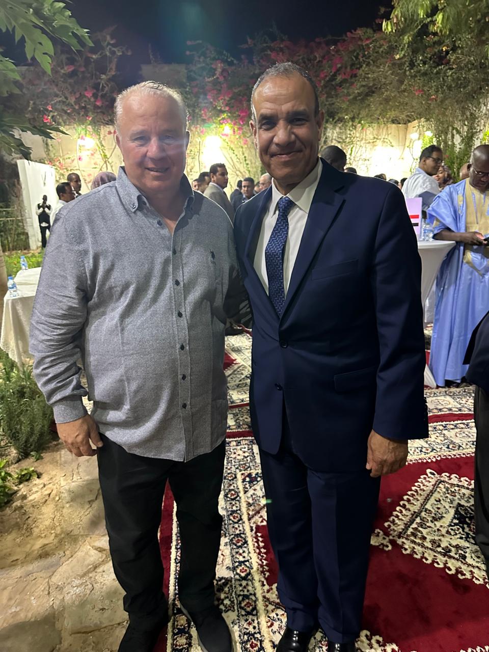 شوقي غريب برفقة وزير الخارجية في زيارة الوفد المصري لـ موريتانيا 2 712